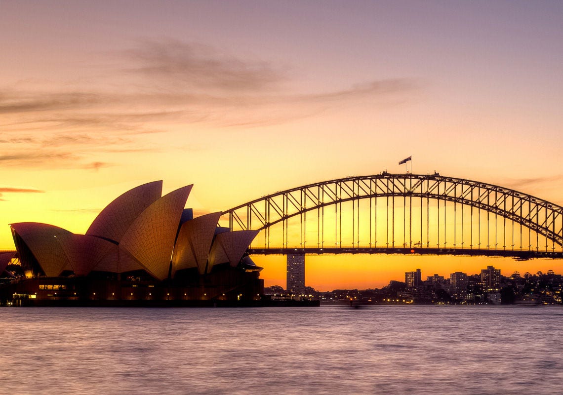 Sunset image in Australia